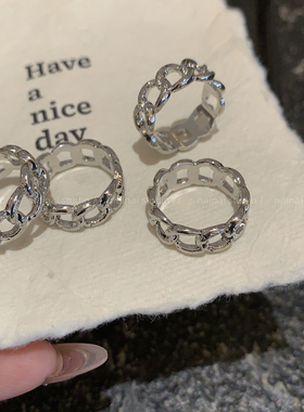 冷淡风链条戒指~韩国ins风气质小众设计高级感指环气质食指戒女A