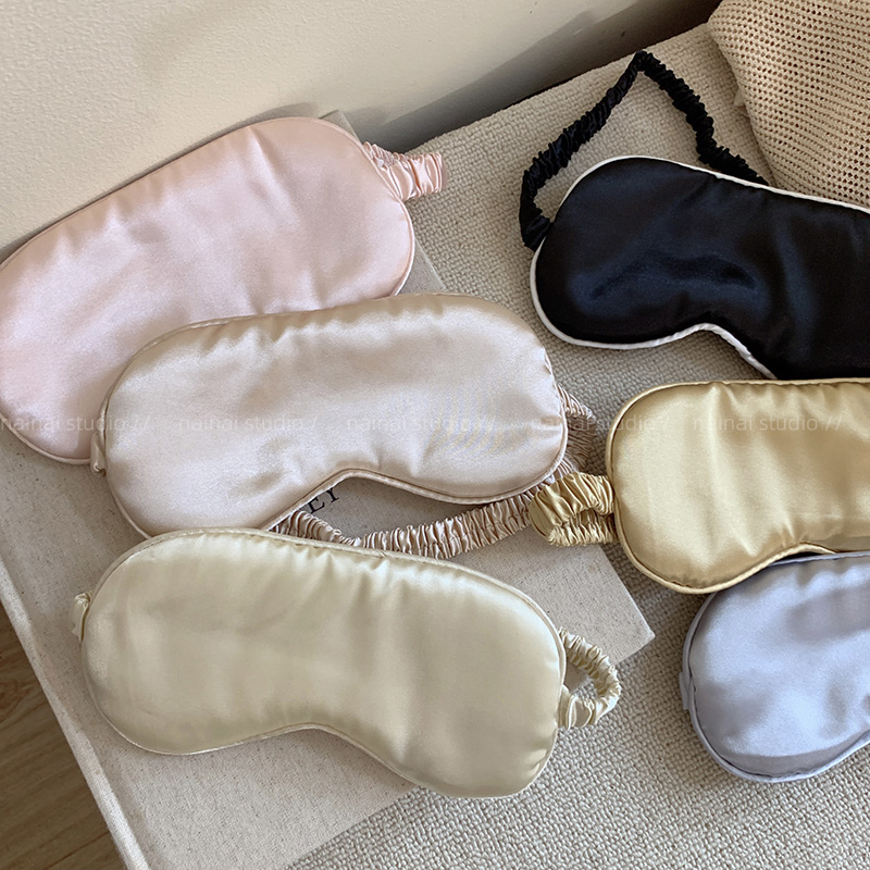 软软的眼罩~缎面ins风睡眠遮光缓解疲劳双面护眼睡觉仿真丝午休女