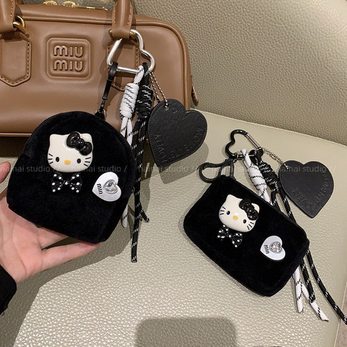 黑色Kitty猫咪包包挂件