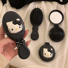 可爱Kitty小梳子~少女心蝴蝶结KT猫咪气囊梳迷你随身携带气垫化妆