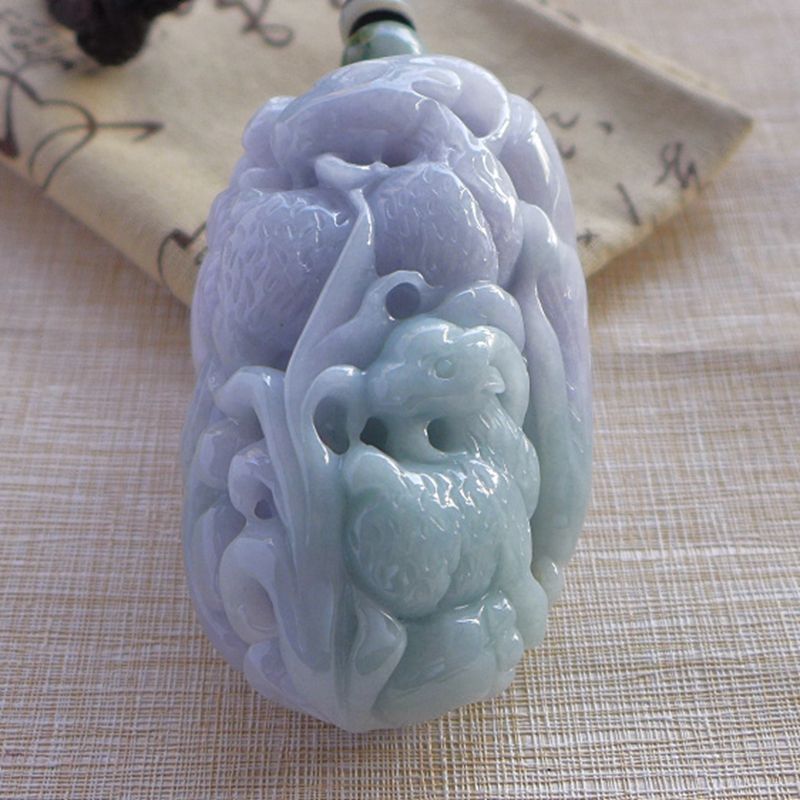 春带彩冰糯种三羊开泰手玩件把件