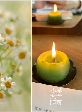 【春天】天然草药纯植物蜡烛 一组三只 朴蝉
