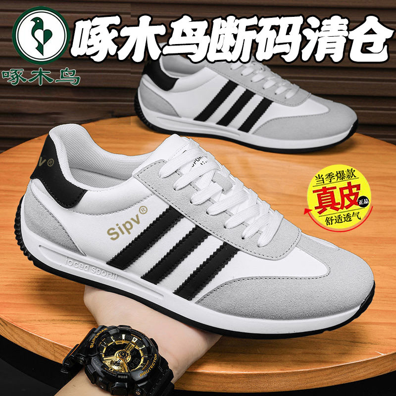 啄木鸟断码清仓2025新款潮流百搭软底休闲鞋男士轻便耐磨运动潮鞋
