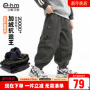 男童加绒裤 保暖裤 子儿童软壳休闲长裤 新款 子 2025冬装 小象汉姆童装