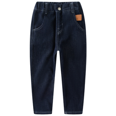 童装秋冬加绒牛仔裤小象汉姆