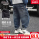 新品 小象汉姆童装 舒适 儿童长裤 软牛仔2026韩版 男童冬装 加绒牛仔裤