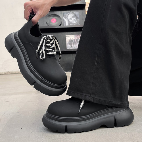 小众设计感大头男生德比鞋