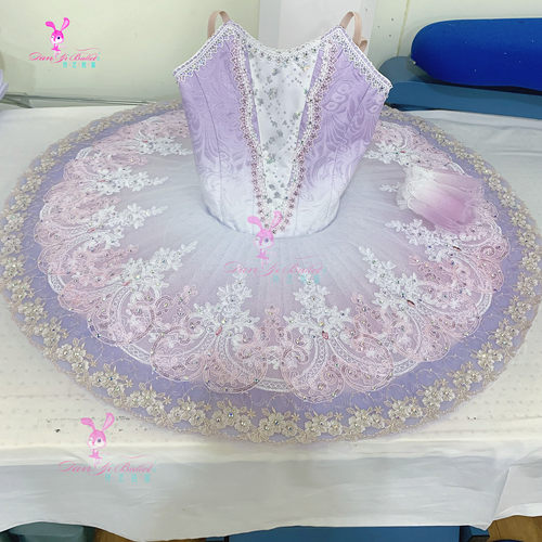 丹艺成人儿童帕基塔紫粉色芭蕾舞服tutu裙演出服比赛服演出服