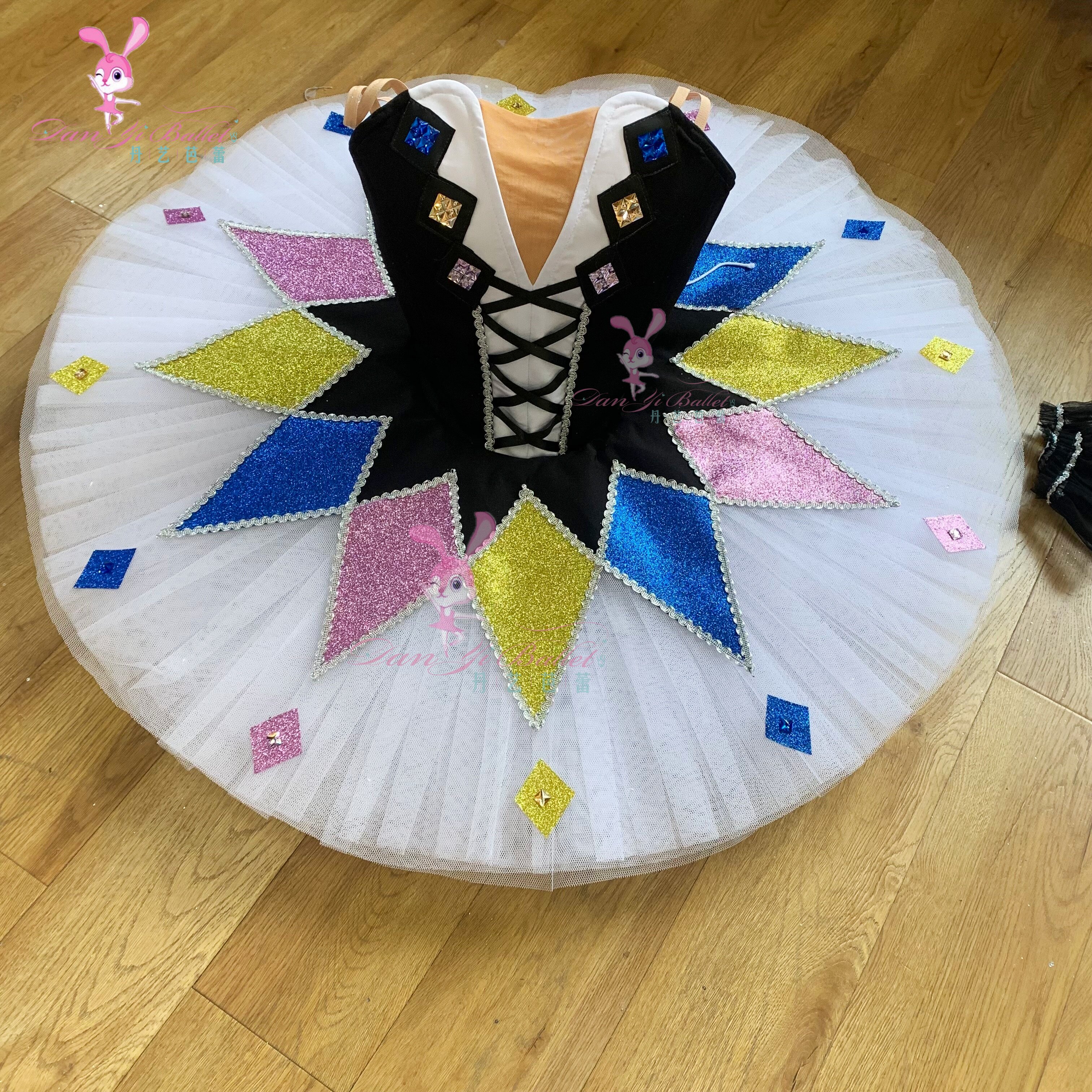 丹艺芭蕾舞服百万小丑盘裙tutu裙表演服比赛服演出服专业定制