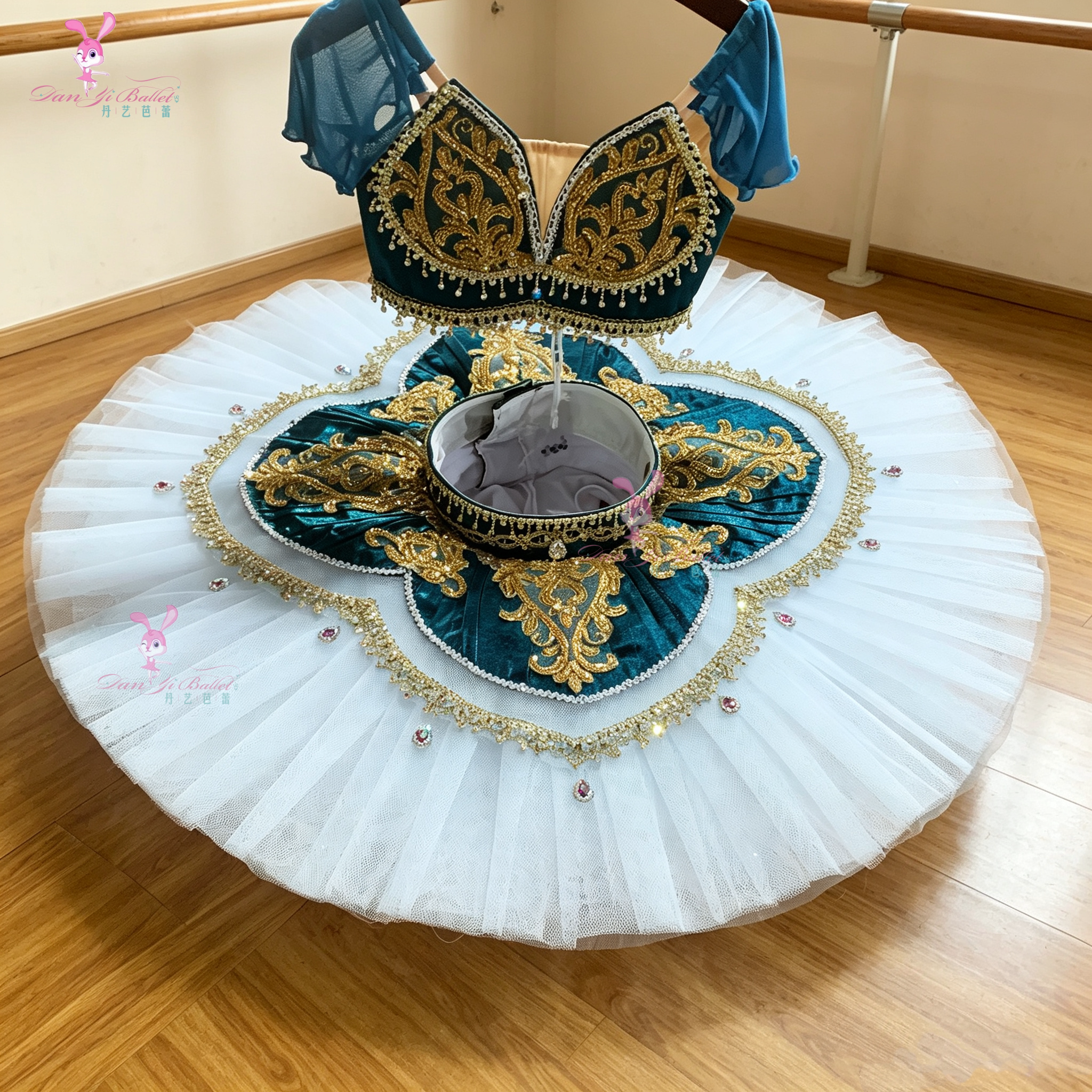 丹艺芭蕾舞服蓝色海盗盘裙tutu裙表演服比赛服演出服GDC专业定制