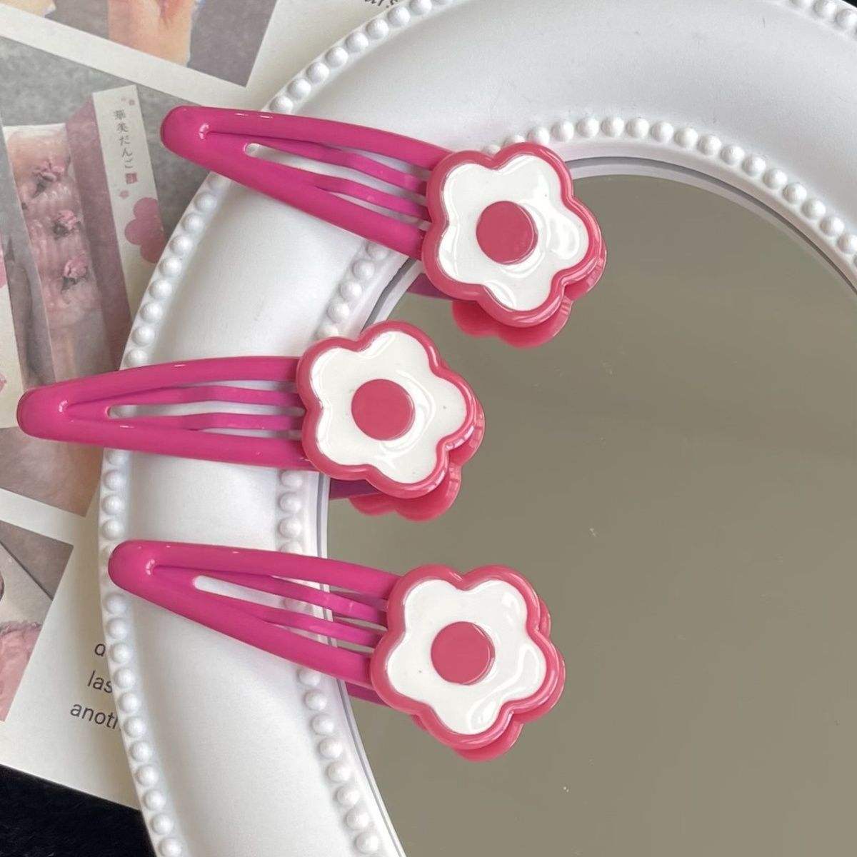 bb夹ins花朵发夹少女心