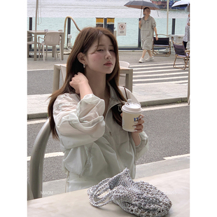防晒上衣 韩系外套女春夏甜美温柔轻薄透气拉链款 Miao 清凉一夏