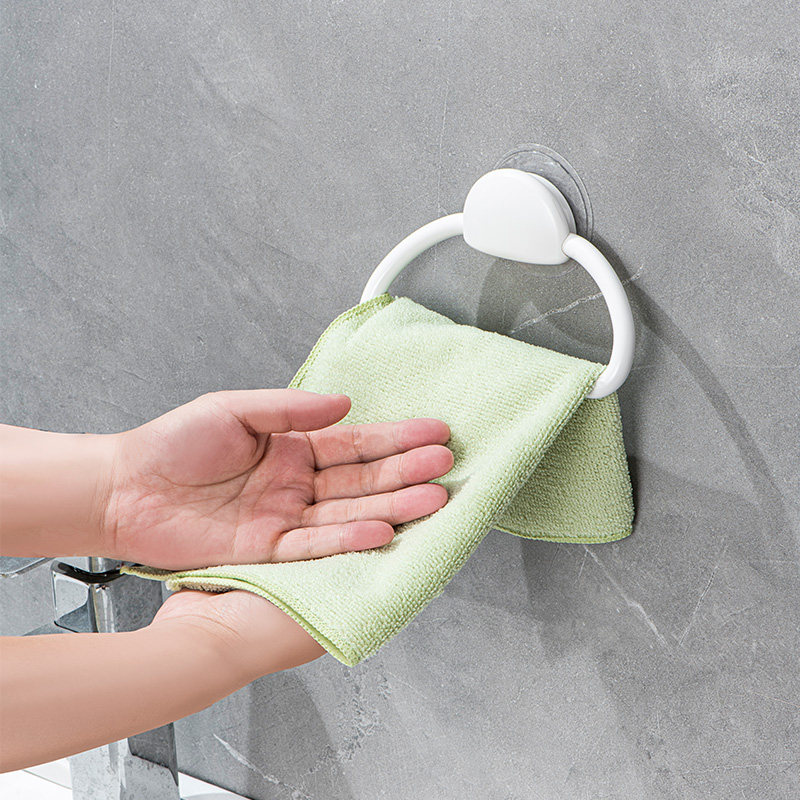 ASVEL毛巾架免打孔卫生间厨房柜门抹布晾晒架浴室洗漱台毛巾挂架