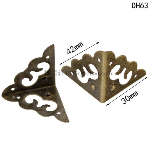 护角2面30mm边长皮包祥云木箱