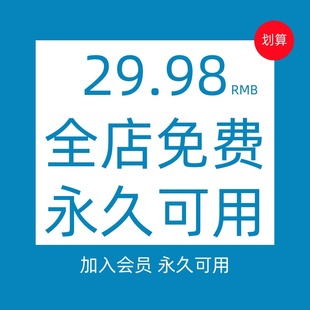全店素材任意下载永久VIP会员财务会计办公excel可视图表PPT模版