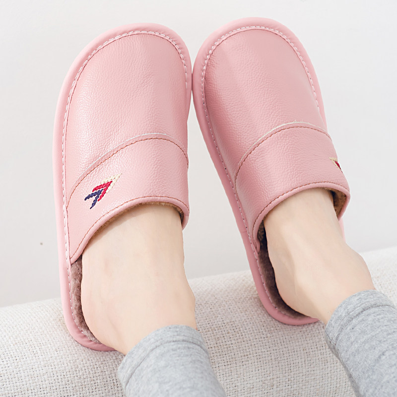 冬季男女居家棉拖鞋室内防滑真皮家用地板情侣保暖毛拖鞋厚底冬天,居家布艺,居家棉拖/棉鞋,淘宝优惠券,粉丝福利购,淘宝优惠卷