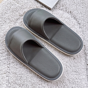 夏季高端真皮凉拖鞋男女防滑室内居家用厚底防臭情侣牛皮拖鞋软底