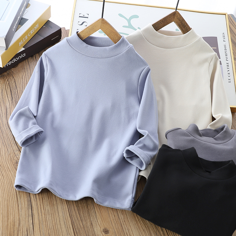 男童德绒保暖打底衫秋冬款