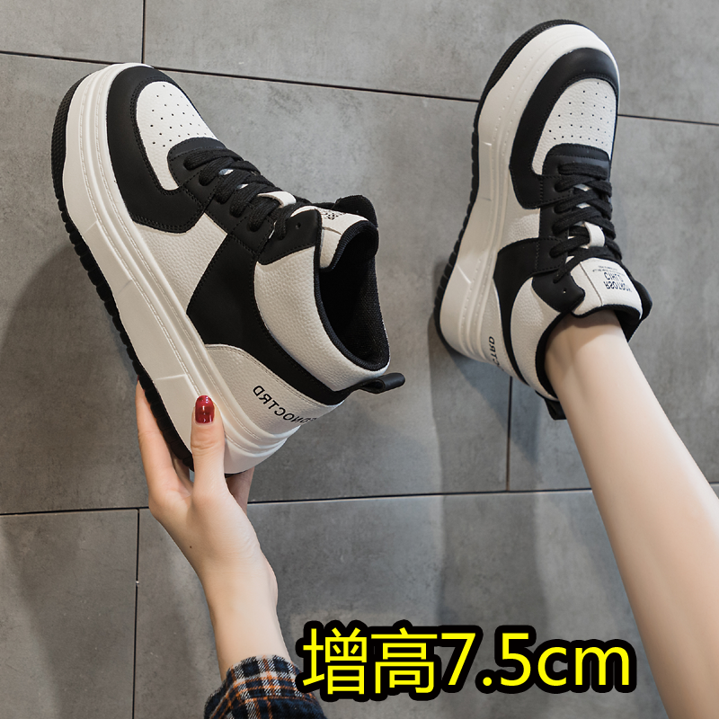 松糕厚底休闲高帮鞋小个子女鞋