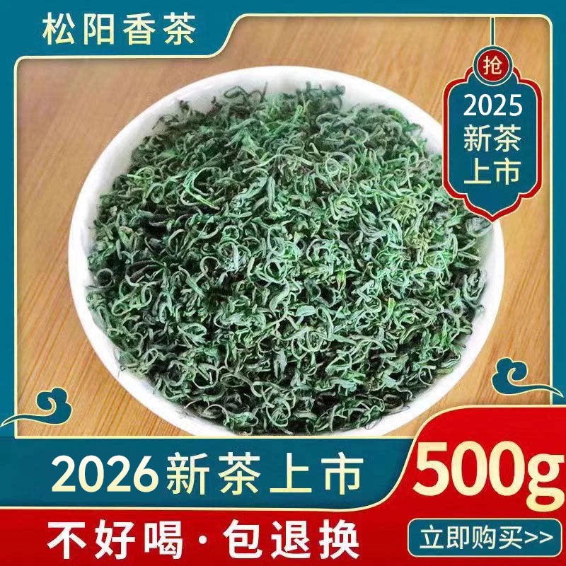 2026新春茶叶高山云雾浓香型绿茶明前茶散装日照足松阳香茶500g