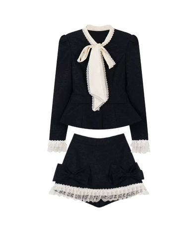 Осенний комплект, юбка, куртка, французский стиль, в стиле Шанель, премиум класс