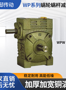 WPW40 50 60 70 80 100 12小型涡轮涡杆减速器涡轮齿轮变速箱