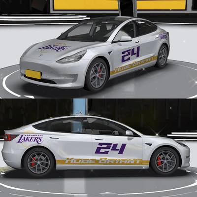 特斯拉model3车贴拉花MS