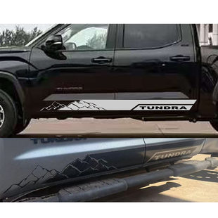 适用丰田坦途车贴TUNDRA改装拉花个性越野汽车划痕贴纸车身门装饰