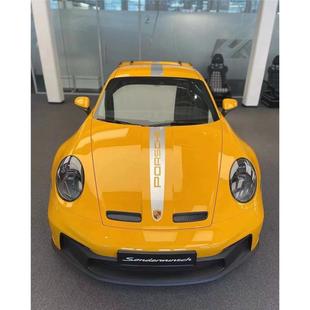 保时捷911GT3RS车身侧裙贴纸拉花boxster718 运动机盖车顶装饰贴