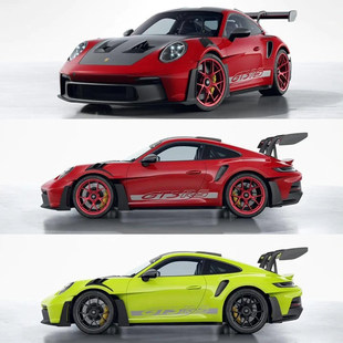 保时捷911GT3RS车身侧裙贴纸拉花 GT2引擎盖赛车个性汽车改装车贴