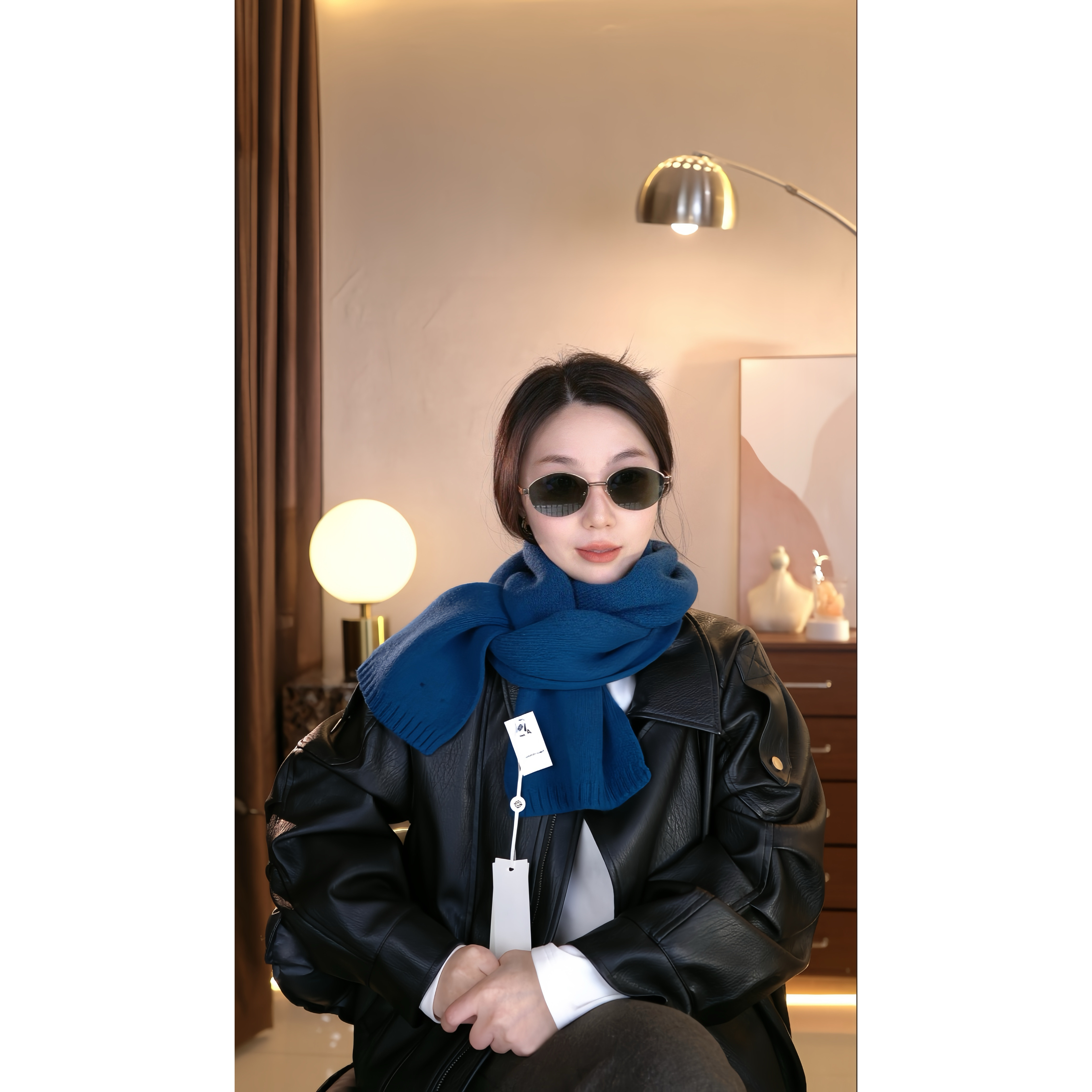【全羊毛】韩系围巾女冬高级感时尚2025新款羊毛情侣针织毛线围脖