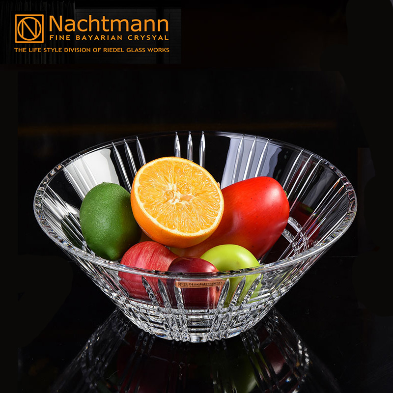 德国进口Nachtmann 水晶玻璃创意沙拉碗果盘 欧式干果零食果斗