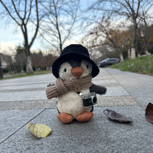 英国JC花生企鹅毛绒公仔挂件