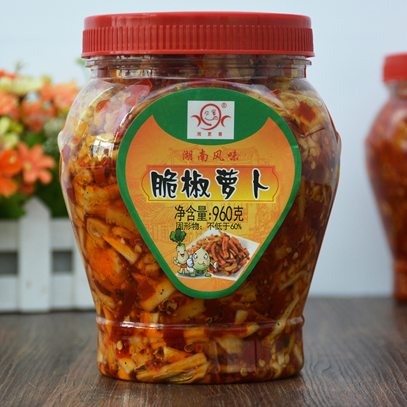 湘更香 脆椒萝卜剁椒萝卜干丝条 湖南张家界香辣腌脆爽小菜下饭菜