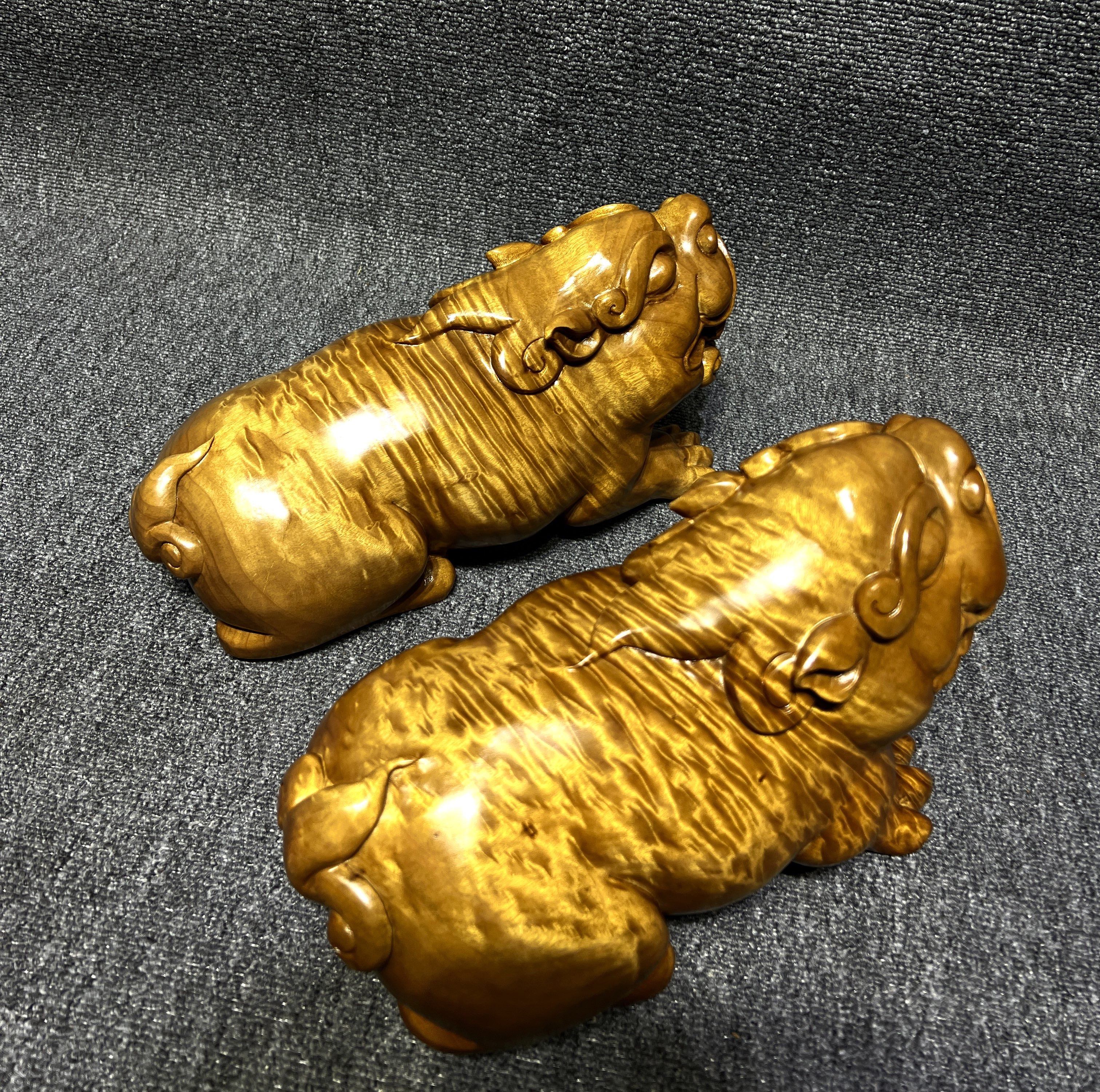 金丝楠木根雕貔貅小叶桢楠工艺品实木摆件收藏品送礼佳品雕刻文玩