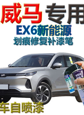 威马EX6新能源补漆笔云雀金汽车划痕修复车辆原厂自喷漆极致白色