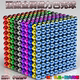 巴克球1000颗便宜彩色吸铁石磁铁魔力珠减压圆形磁力球百变玩具