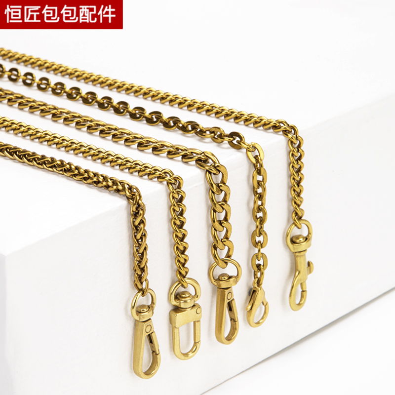 包包链条不掉色古铜色包链替换