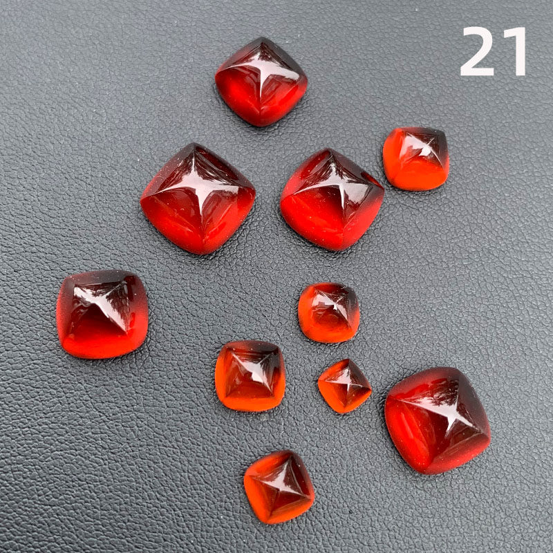 天然芬达锰铝石榴石糖塔方5-方12尺寸全净体蛋面芬达可镶嵌定制,珠宝/钻石/翡翠,裸石,淘宝优惠券,粉丝福利购,淘宝优惠卷