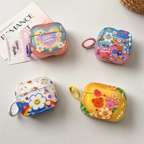彩虹花朵适用airpods4耳机套pro2