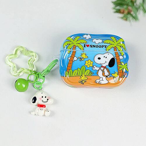 ins可爱卡通夏日沙滩史努比airpods4代保护套airpod3适用苹果pro3耳机壳二代无线蓝牙1第三代2代/1外壳