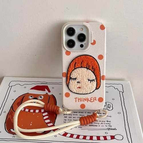 刺绣奈良美智适用iPhone16手机壳