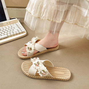 花朵凉拖鞋女夏外穿2026新款西双版纳波西米亚风配裙子海边沙滩鞋