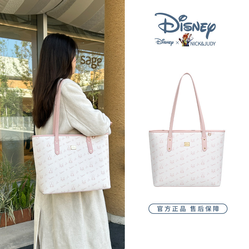 Disney迪士尼正品疯狂动物城托特包高级感大容量通勤手提单肩大包