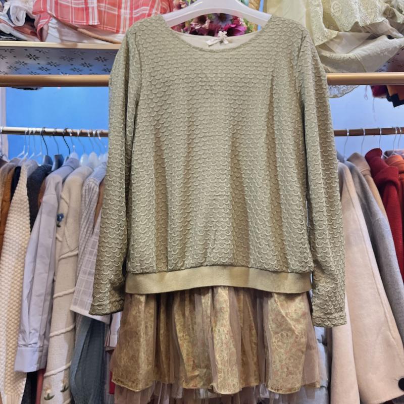 假两件套连衣裙春秋碎花打底裙