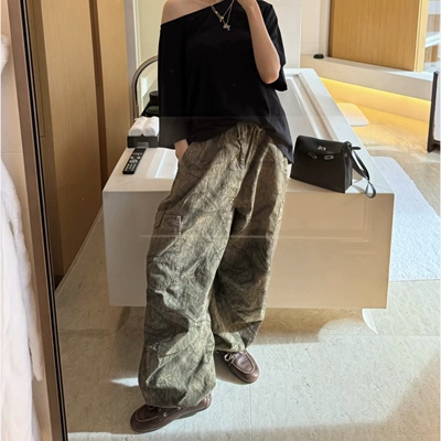 现货JADEDLONDON阔腿伞兵气球裤