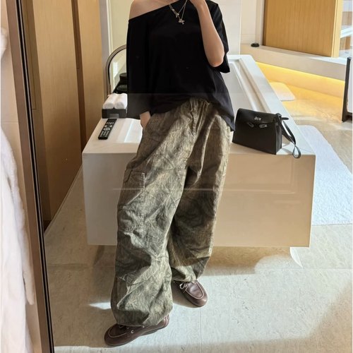 现货JADEDLONDON阔腿伞兵气球裤