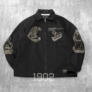 SOUVENIR 现货 NEIGHBORHOOD 26SS 香炉刺绣拉链夹克外套 JACKET