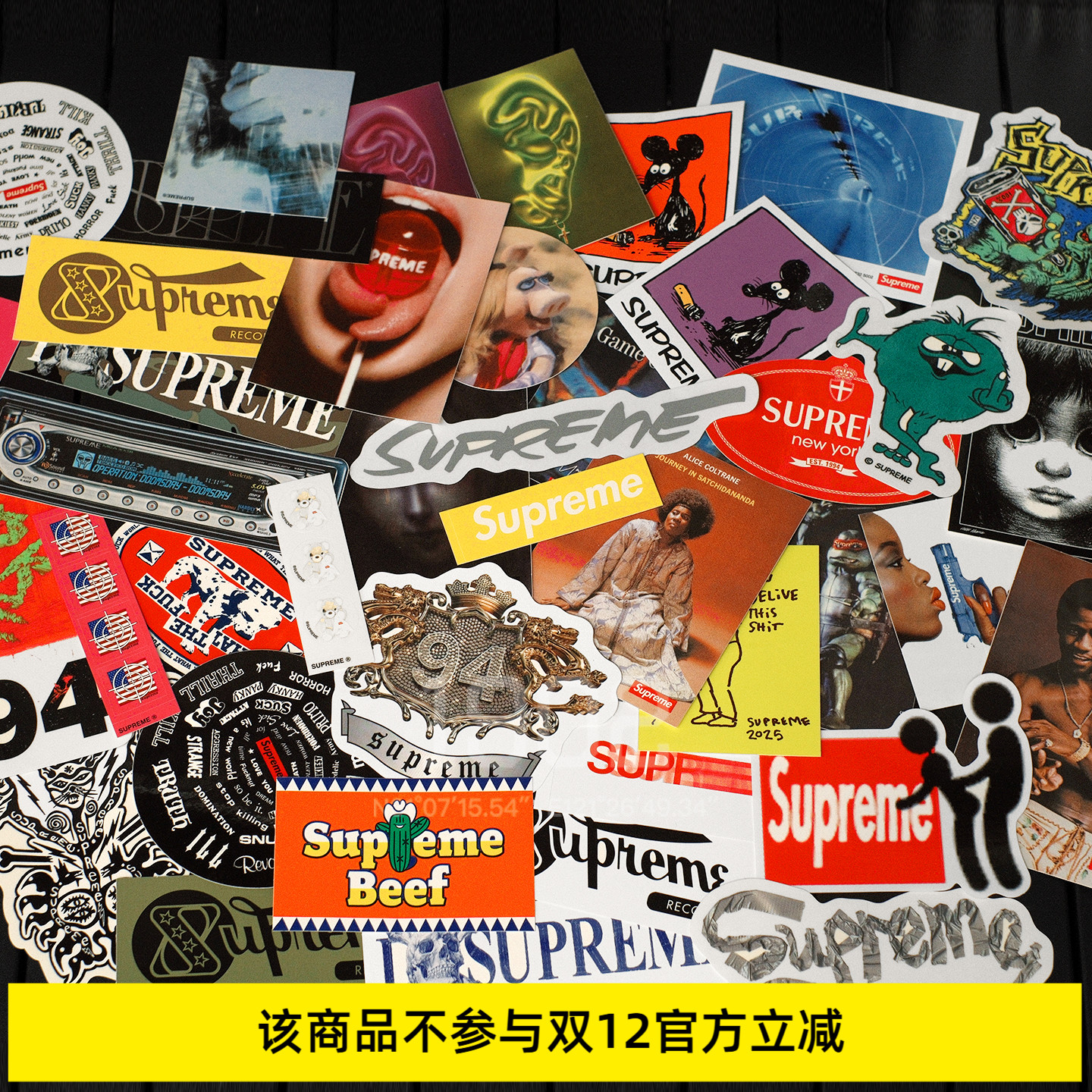 现货Supreme历年贴纸合集