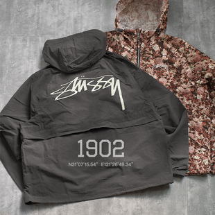 BEACH 现货 DYE WAVE SHELL斯图西尼龙连帽夹克外套冲锋衣 STUSSY